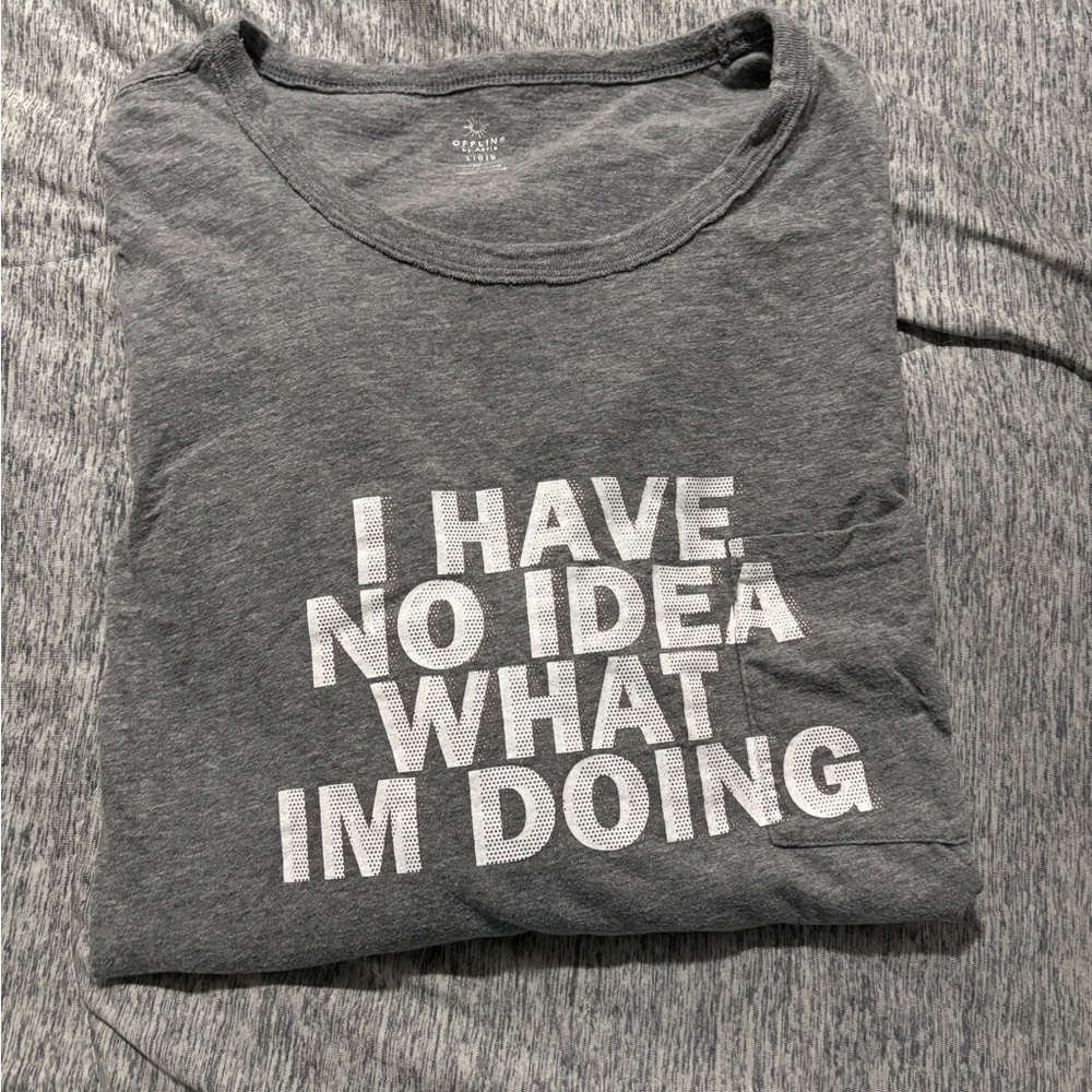 Gray Graphic T-Shirt by Offline by Aerie.